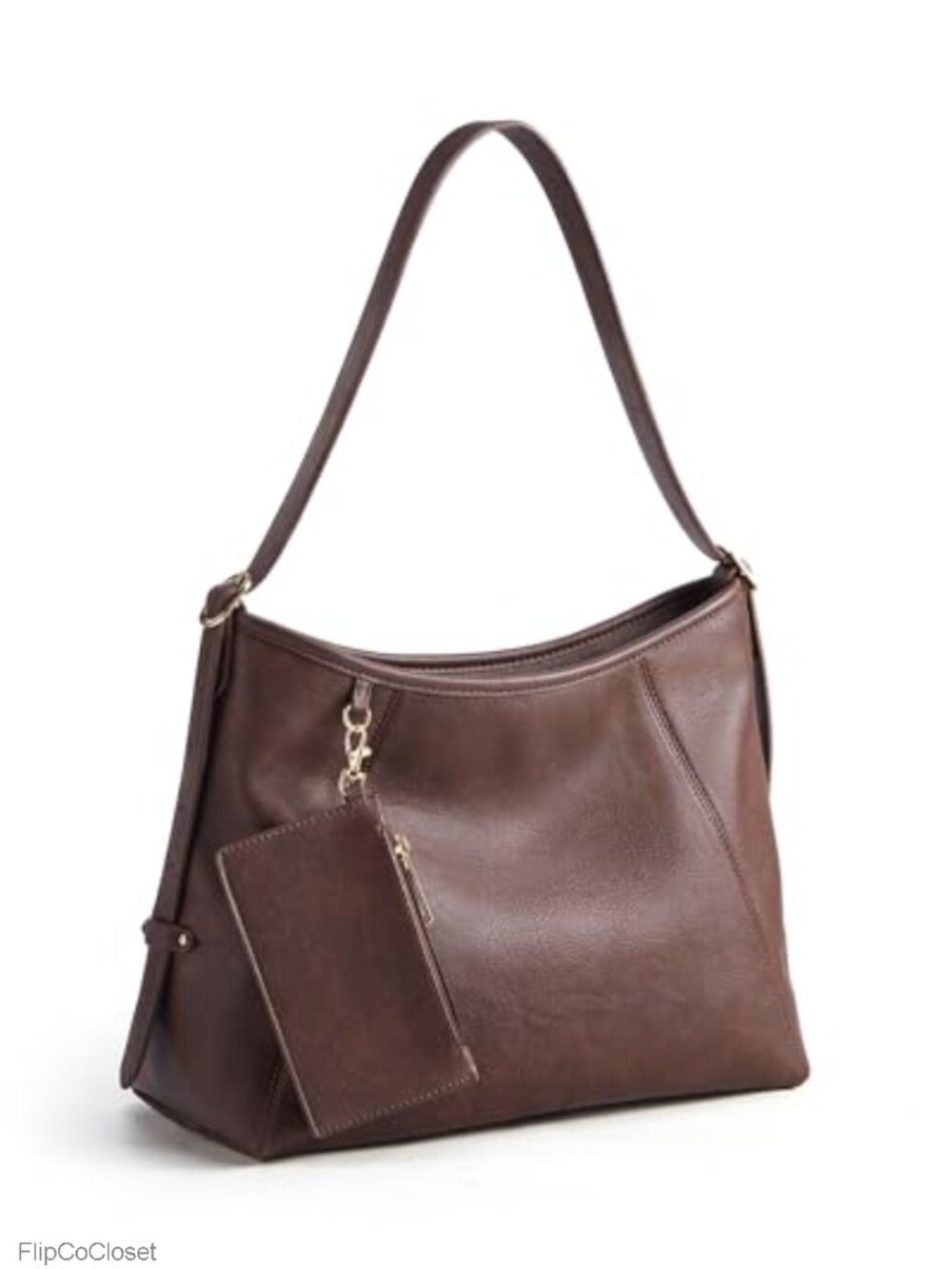 Hobo Bag Faux Leather Crossbody Shoulder Purse Multi-Pocket
